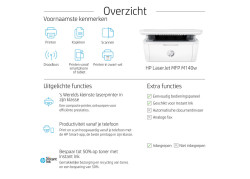HP LaserJet Pro MFP M140w | All-in-One Laserprinter | A4 | 600 x 600 DPI | Wi-Fi | Zwart/Wit