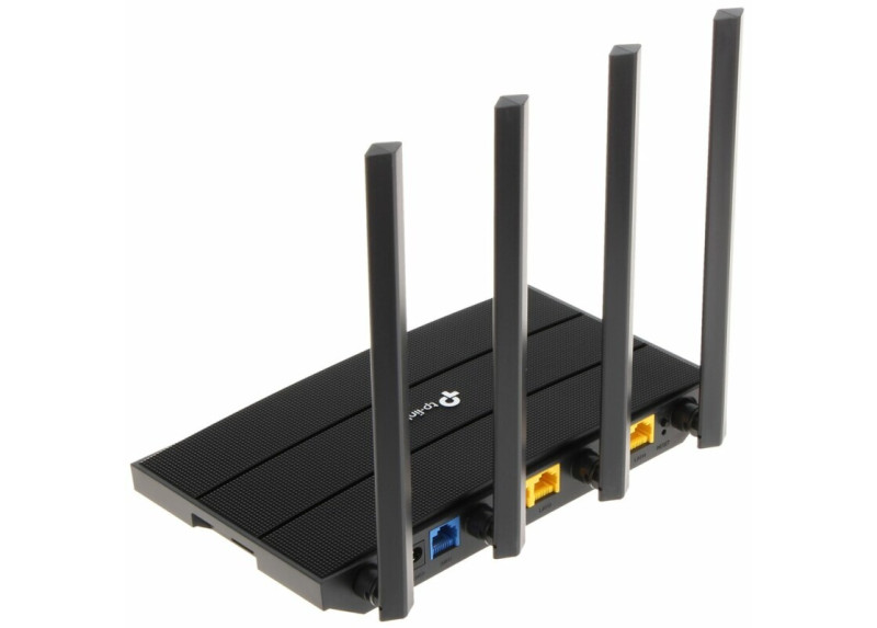 TP-Link Archer C6U | WiFi 5 Router (AC1200) | Dual-band 2.4 GHz / 5 GHz | Gigabit Ethernet | Zwart