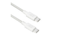 ACT USB 2.0 60W laad- en datakabel USB-C naar USB-C, wit, 1 meter