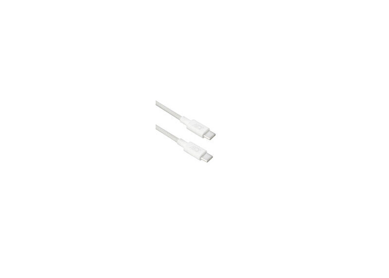 ACT USB 2.0 60W laad- en datakabel USB-C naar USB-C, wit, 1 meter