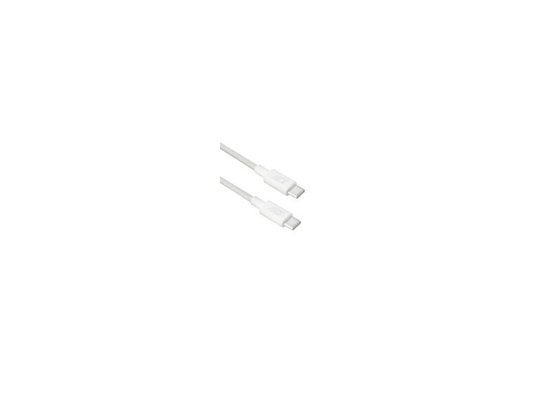 ACT USB 2.0 60W laad- en datakabel USB-C naar USB-C, wit, 2 meter
