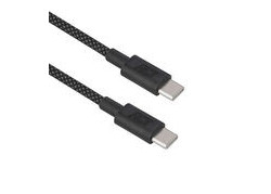 ACT USB 2.0 60W laad- en datakabel USB-C naar USB-C, zwart, 2 meter