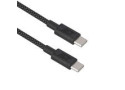 ACT USB 2.0 240W laad- en datakabel USB-C naar USB-C, zwart, 2 meter
