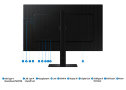 Samsung ViewFinity S6 S60UD | 27" QHD IPS 100Hz USB-C Docking Monitor | Ethernet | 90W Power Delivery | KVM