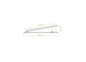 Type 3 - Plat dak montage systeem 15&deg;tot30&deg;/1300mm lengt