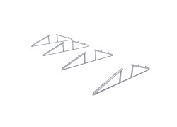 Type 4 - Plat dak montage systeem 15&deg;-->30&deg;/3000mm lengt