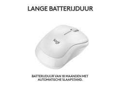 Logitech M240 | Draadloze Bluetooth Muis | Ambidextrous | Compact Reisformaat | Wit