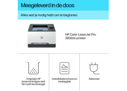 HP Color LaserJet Pro 3202dn / LAN / Wit-Zwart