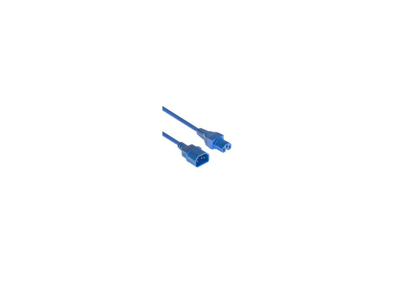 ACT Netsnoer C14 - C15 blauw 1,5 m