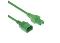 ACT Netsnoer C14 - C15 groen 1,5 m