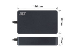 ACT AC2060 | Universele Compacte Notebook Lader | 90 Watt | 2,85 Meter