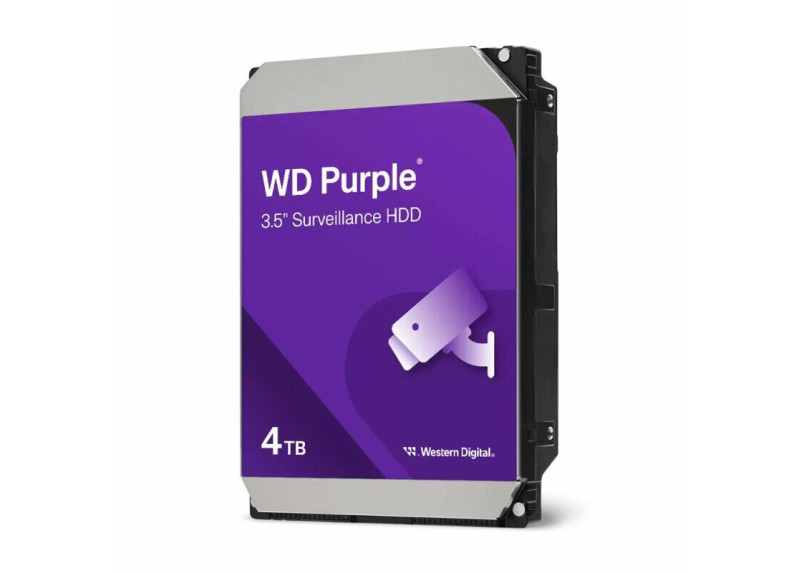 Western Digital Purple | 4TB Surveillance HDD | 3.5" | SATA III | 5400 RPM | 256MB Cache | OPEN BOX