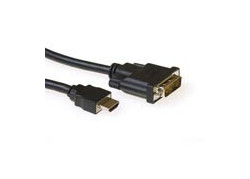 ACT HDMI-A male naar DVI-D male adapterkabel, 5 meter (met RF block)
