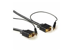 ACT 5 meter High performance VGA + Audio kabel male-male