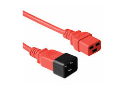 ACT Netsnoer C19 - C20 rood 1,8 m