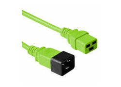 ACT Netsnoer C19 - C20 groen 1,2 m