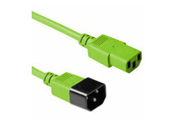 ACT Netsnoer C13 - C14 groen 3 m