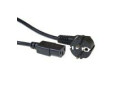 ACT Netsnoer Schuko CEE 7/7 male (haaks) - C13 IEC 60320 zwart 7 m