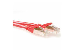 ACT Rode 2 meter SFTP CAT6A patchkabel snagless met RJ45 connectoren