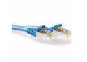 ACT Blauwe 10 meter SFTP CAT6A patchkabel snagless met RJ45 connectoren