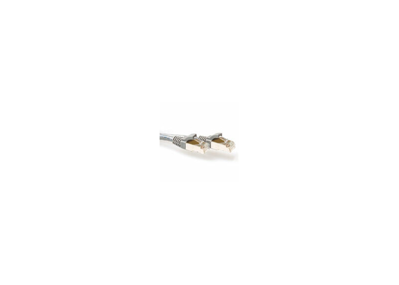 ACT Grijze 10 meter LSZH SFTP CAT6A patchkabel snagless met RJ45 connectoren