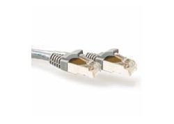 ACT Grijze 30 meter LSZH SFTP CAT6A patchkabel snagless met RJ45 connectoren