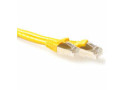 ACT Gele 2 meter LSZH SFTP CAT6A patchkabel snagless met RJ45 connectoren