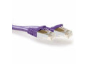 ACT Paarse 3 meter LSZH SFTP CAT6A patchkabel snagless met RJ45 connectoren