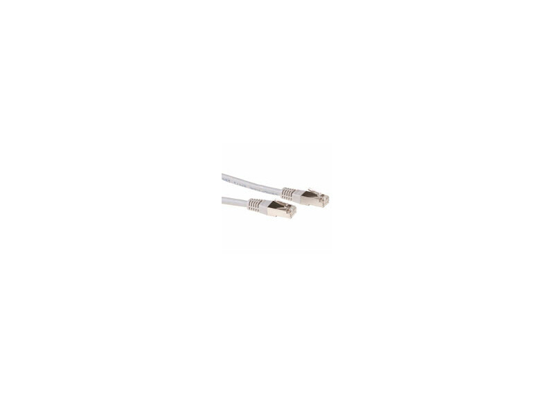 ACT Grijze 15 meter LSZH SFTP CAT6 patchkabel met RJ45 connectoren