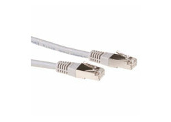 ACT Grijze 1,5 meter LSZH SFTP CAT6 patchkabel met RJ45 connectoren