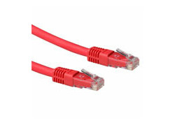ACT Rode 3 meter LSZH U/UTP CAT6A patchkabel met RJ45 connectoren