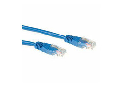 ACT Blauwe 3 meter LSZH U/UTP CAT6A patchkabel met RJ45 connectoren