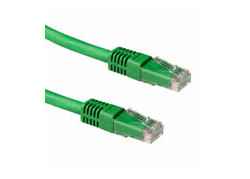 ACT Groene 10 meter LSZH U/UTP CAT6A patchkabel met RJ45 connectoren