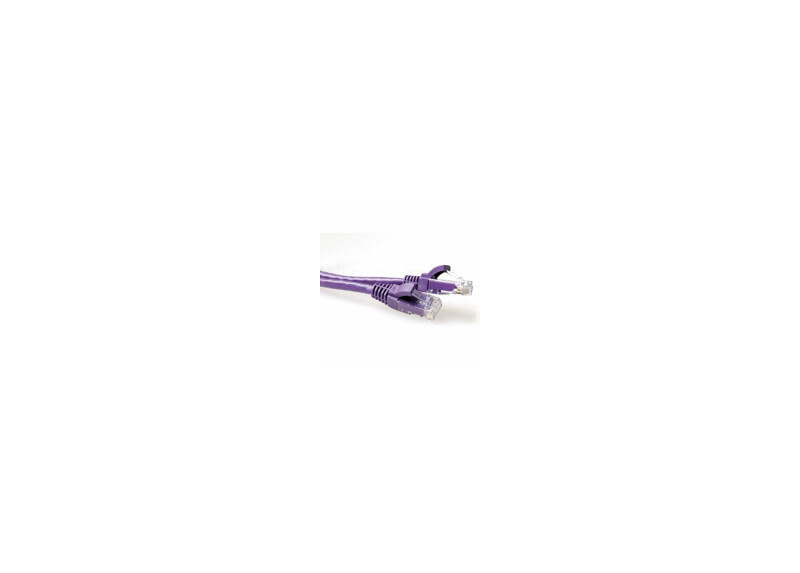 ACT Paarse 10 meter U/UTP CAT6A patchkabel snagless met RJ45 connectoren