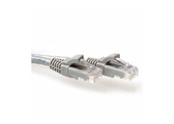 ACT Grijze 10 meter U/UTP CAT6A patchkabel snagless met RJ45 connectoren