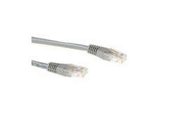 ACT Grijze 1 meter U/UTP CAT6A patchkabels met RJ45 connectoren