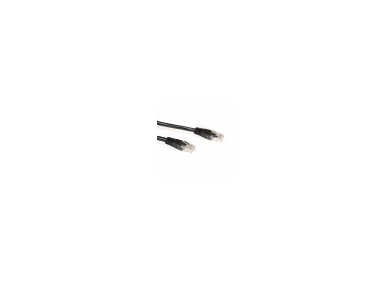 ACT Zwarte 5 meter LSZH U/UTP CAT6A patchkabel met RJ45 connectoren