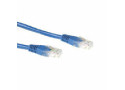 ACT Blauwe 5 meter U/UTP CAT6A patchkabels met RJ45 connectoren