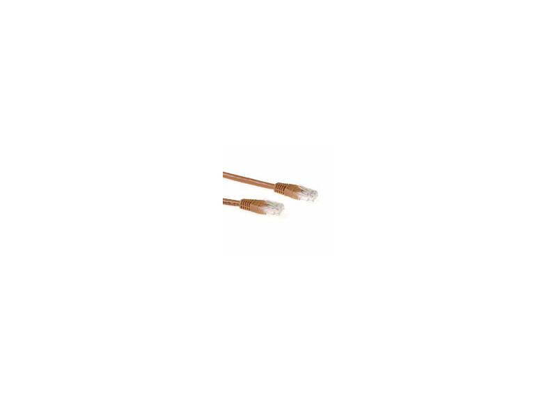 ACT Bruin 2 meter U/UTP CAT6A patchkabels met RJ45 connectoren