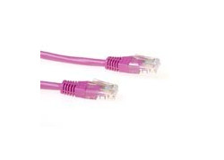 ACT Roze 10 meter U/UTP CAT5E patchkabel met RJ45 connectoren
