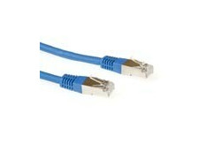 ACT Blauwe 3 meter LSZH SFTP CAT6A patchkabel met RJ45 connectoren