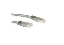 ACT Grijze 0,25 meter U/UTP CAT5E patchkabel met RJ45 connectoren