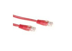 ACT Rode 3 meter U/UTP CAT6 patchkabel met RJ45 connectoren