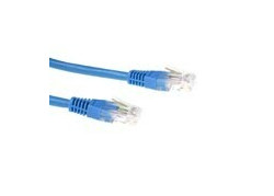 ACT Blauwe 10 meter LSZH U/UTP CAT6 patchkabel met RJ45 connectoren