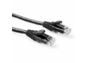 ACT Zwarte 1,5 meter U/UTP CAT5E patchkabel component level met RJ45 connectoren