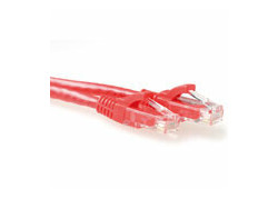 ACT Rode 15 meter U/UTP CAT6 patchkabel snagless met RJ45 connectoren