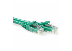ACT Groene 0,25 meter U/UTP CAT6 patchkabel snagless met RJ45 connectoren