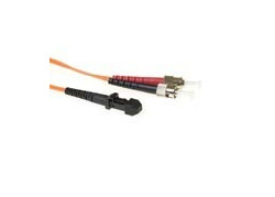 ACT 2 meter LSZH Multimode 62.5/125 OM1 glasvezel patchkabel duplex met MTRJ en ST connectoren