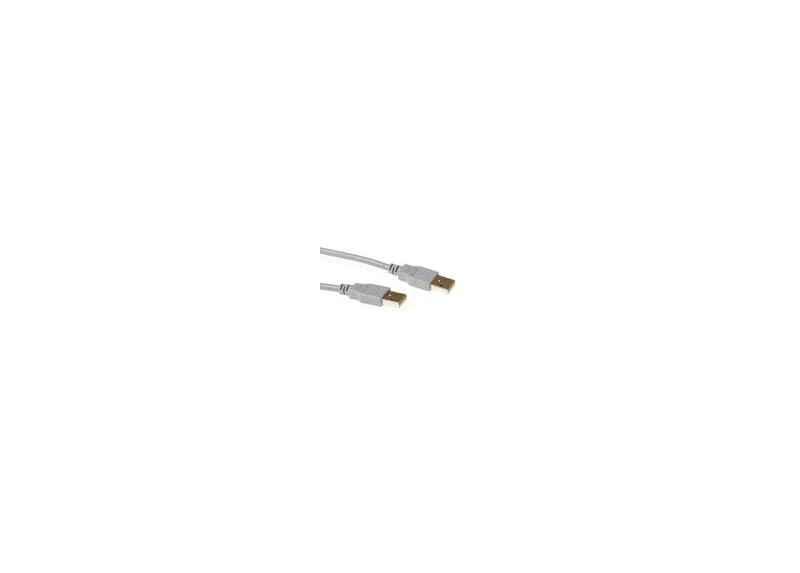 ACT USB 2.0 A male - USB A male ivoor  3,00 m
