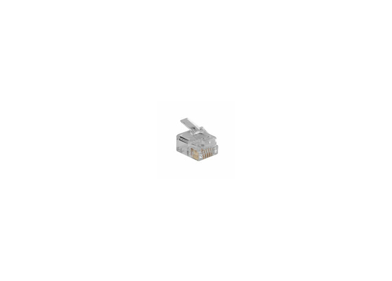 ACT RJ12 (6P/6C) modulaire connector voor ronde kabel met soepele aders